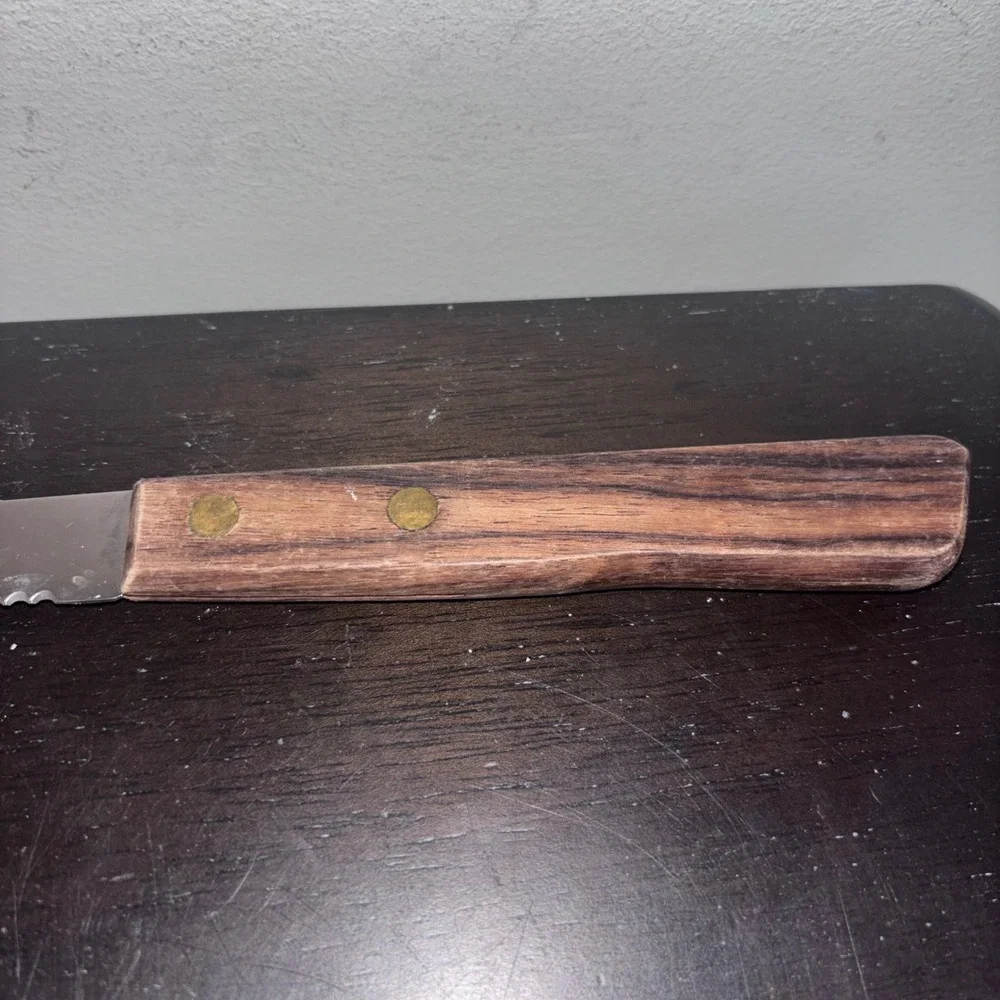 Vintage Serrated‎ Bread Knife | Stainless Steel Wooden Handle Japan Kitchen Tool